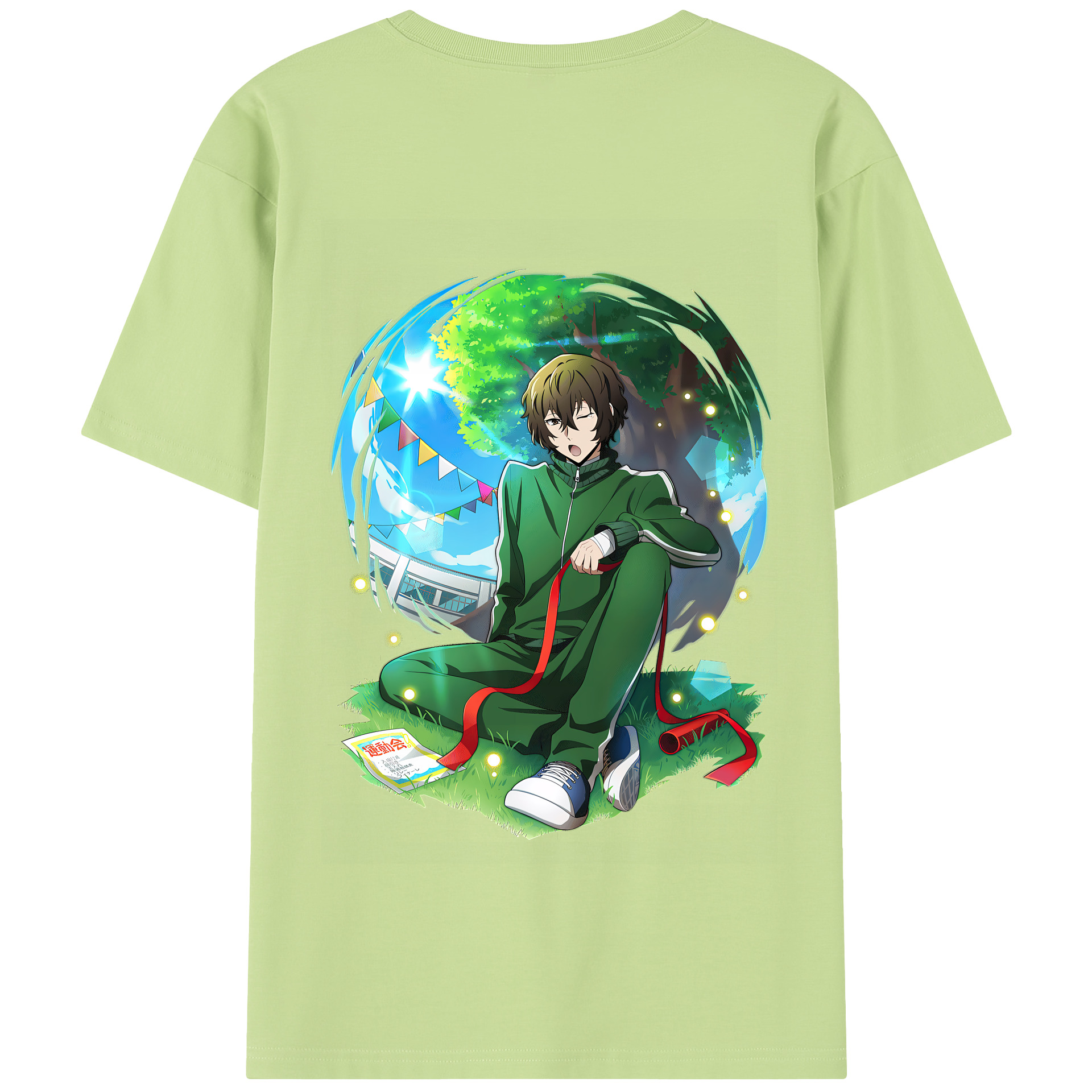 （画像用） 文豪ストレイドッグス Bungo Stray Dogs 綿100％半袖Tシャツ（背面プリント）